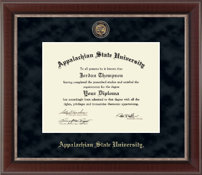 Appalachian State University diploma frame - Regal Edition Diploma Frame in Chateau