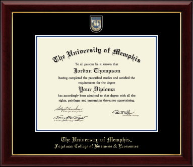 The University of Memphis diploma frame - Masterpiece Medallion Diploma Frame in Gallery