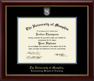 The University of Memphis diploma frame - Masterpiece Medallion Diploma Frame in Gallery