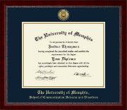The University of Memphis diploma frame - Gold Engraved Medallion Diploma Frame in Sutton