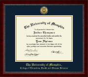 The University of Memphis diploma frame - Gold Engraved Medallion Diploma Frame in Sutton