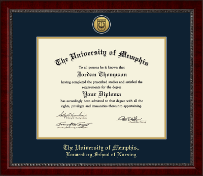 The University of Memphis diploma frame - Gold Engraved Medallion Diploma Frame in Sutton