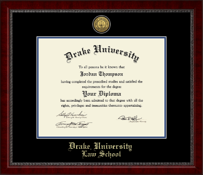 Drake University diploma frame - Gold Engraved Medallion Diploma Frame in Sutton