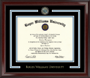 Roger Williams University Showcase Edition Diploma Frame in Encore