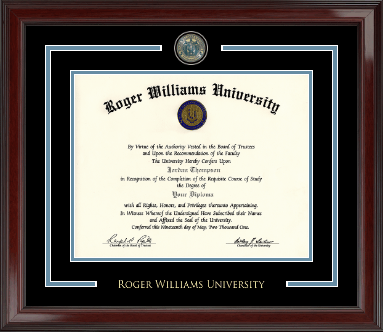 Roger Williams diploma frame - Showcase Edition Diploma Frame in Encore
