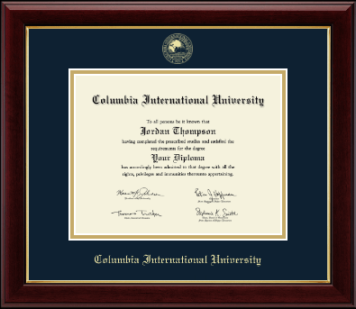 Columbia International University diploma frame - Gold Embossed Diploma Frame in Gallery