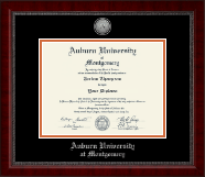Auburn University Montgomery Silver Engraved Medallion Diploma Frame in Sutton