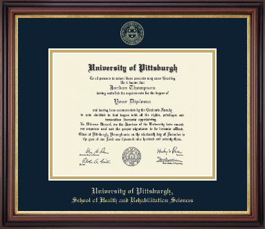 University of Pittsburgh diploma frame - Gold Embossed Diploma Frame in Regency Gold