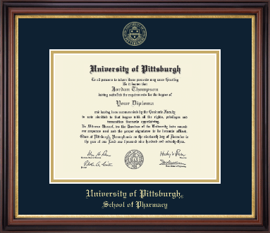 University of Pittsburgh diploma frame - Gold Embossed Diploma Frame in Regency Gold