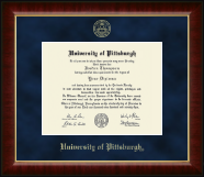 University of Pittsburgh diploma frame - Gold Embossed Diploma Frame in Murano