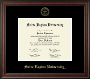 Salve Regina University diploma frame - Gold Embossed Diploma Frame in Studio