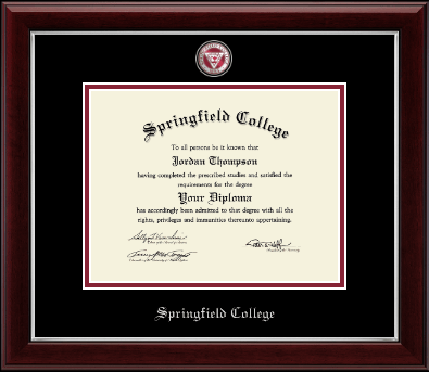 Springfield College diploma frame - Masterpiece Medallion Diploma Frame in Gallery Silver