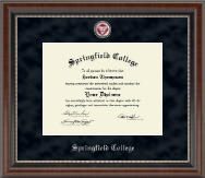 Springfield College Regal Edition Diploma Frame in Chateau