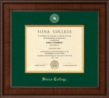 Siena College Presidential Masterpiece Diploma Frame in Madison