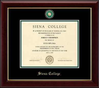 Siena College diploma frame - Masterpiece Medallion Diploma Frame in Gallery