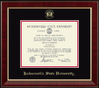 Jacksonville State University diploma frame - Gold Embossed Diploma Frame in Murano
