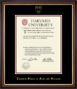 Harvard University diploma frame - Gold Embossed Diploma Frame in Regency Gold