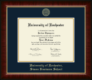 University of Rochester diploma frame - Gold Embossed Diploma Frame in Murano