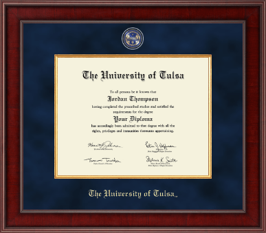 The University of Tulsa diploma frame - Presidential Masterpiece Diploma Frame in Jefferson