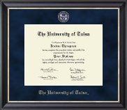 The University of Tulsa Regal Edition Diploma Frame in Noir