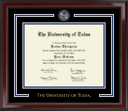 The University of Tulsa Showcase Edition Diploma Frame in Encore