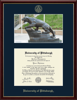 University of Pittsburgh diploma frame - Campus Scene Diploma Frame in Galleria