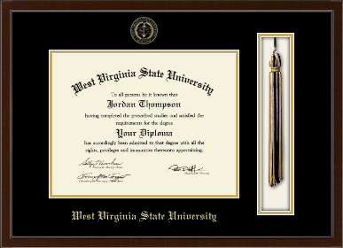 West Virginia State University diploma frame - Tassel & Cord Diploma Frame in Delta