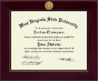 West Virginia State University diploma frame - Century Gold Engraved Diploma Frame in Cordova