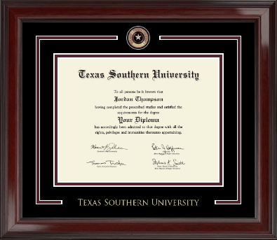 Texas Southern University diploma frame - Showcase Edition Diploma Frame in Encore