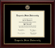 Emporia State University Masterpiece Medallion Diploma Frame in Gallery