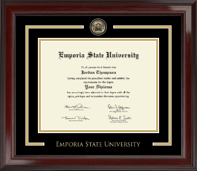 Emporia State University diploma frame - Showcase Edition Diploma Frame in Encore