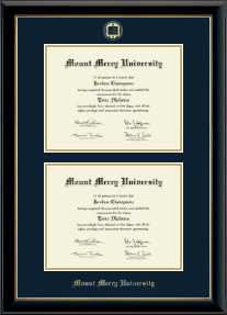 Double Diploma Frame
