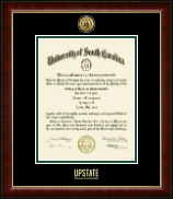 University of South Carolina Upstate diploma frame - Gold Engraved Medallion Diploma Frame in Murano
