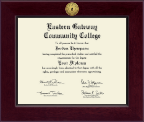 Eastern Gateway Community College diploma frame - Century Gold Engraved Diploma Frame in Cordova