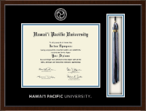 Hawaii Pacific University Tassel Edition Diploma Frame in Delta