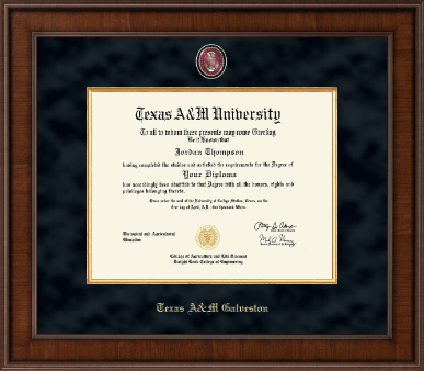 Texas A&M University - Galveston diploma frame - Presidential Masterpiece Diploma Frame in Madison