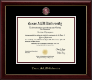 Texas A&M University - Galveston diploma frame - Masterpiece Medallion Diploma Frame in Gallery