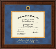 McNeese State University Presidential Gold Engraved Diploma Frame in Madison