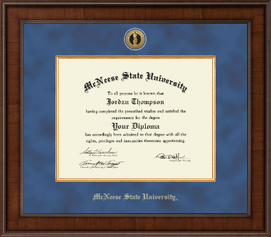 McNeese State University diploma frame - Presidential Gold Engraved Diploma Frame in Madison