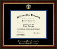 McNeese State University Masterpiece Medallion Diploma Frame in Murano