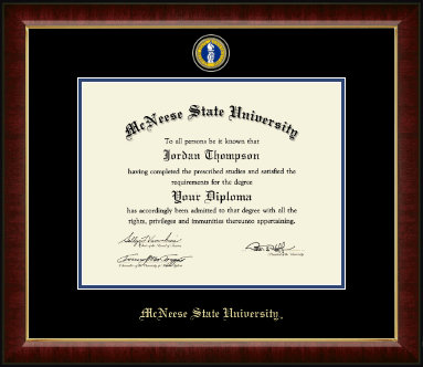 McNeese State University diploma frame - Masterpiece Medallion Diploma Frame in Murano
