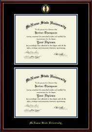 Double Diploma Frame