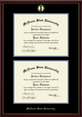 McNeese State University diploma frame - Double Diploma Frame in Galleria