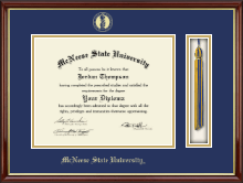 McNeese State University diploma frame - Tassel Edition Diploma Frame in Southport Gold