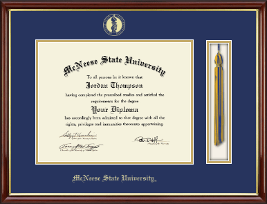 McNeese State University diploma frame - Tassel & Cord Diploma Frame in Southport Gold