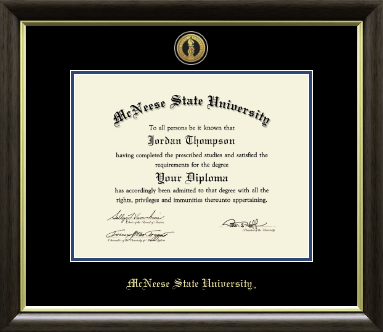 McNeese State University diploma frame - Gold Engraved Medallion Diploma Frame in Hampshire