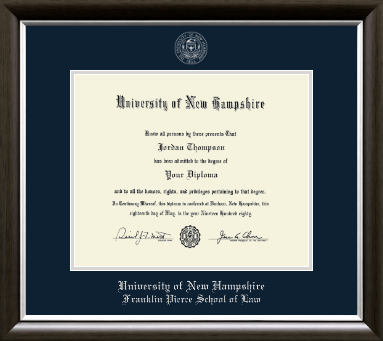 University of New Hampshire diploma frame - Silver Embossed Diploma Frame in Devonshire