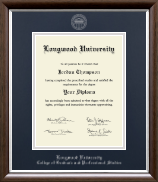 Longwood University diploma frame - Silver Embossed Diploma Frame in Devonshire