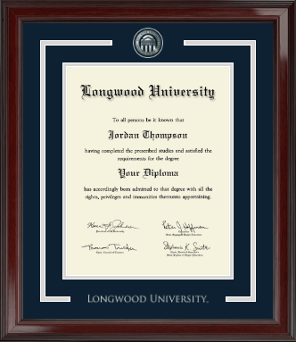 Longwood University diploma frame - Showcase Edition Diploma Frame in Encore