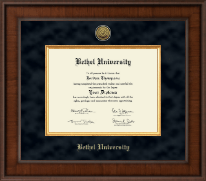 Bethel University Indiana diploma frame - Presidential Gold Engraved Diploma Frame in Madison